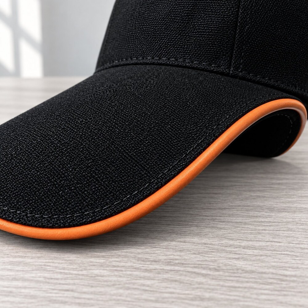 Hermes Black Orange H Logo Cap - Picture 6 of 6